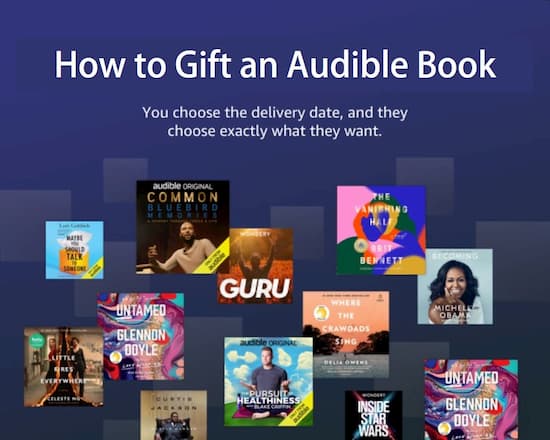 how to gift an audible book
