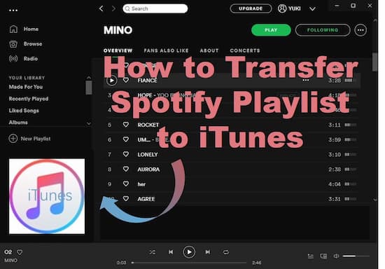 how to add itunes songs to spotify