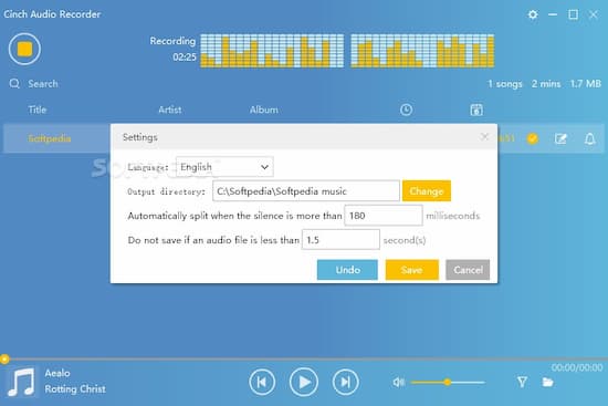 cinch audio recorder