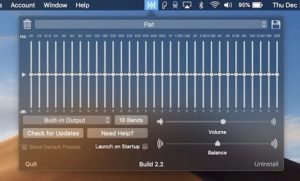 equalizer settings for spotify on mac
