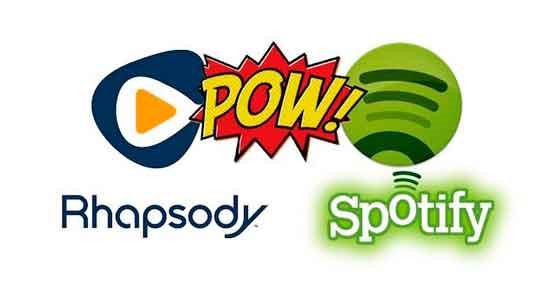 spotify vs rhapsody