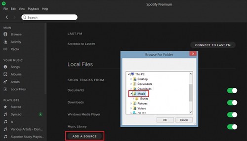 spotify app interface