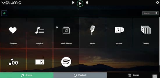 tap on music library