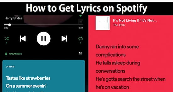 how to get lyrics on spotify