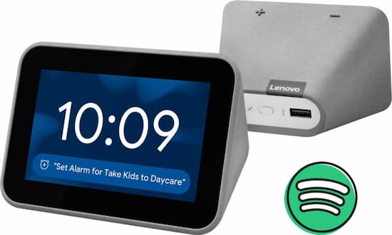 play spotify on lenovo smart clock