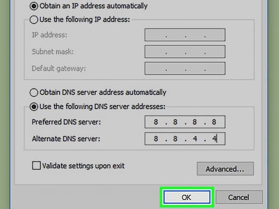 update dns server