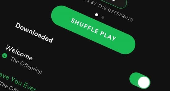 where does spotify store downloaded music