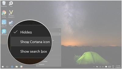 add cortana icon on the taskbar