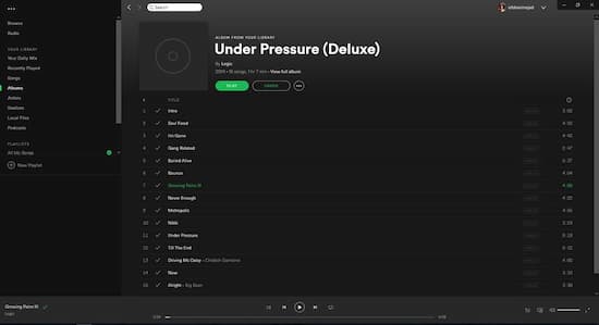 spotify album art not showing