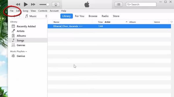 add tidal files to itunes for ringtones