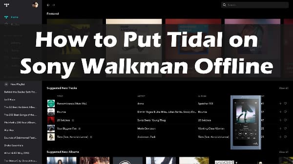 tidal on sony walkman