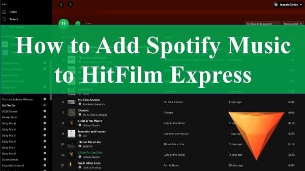 spotify to hitfilm express