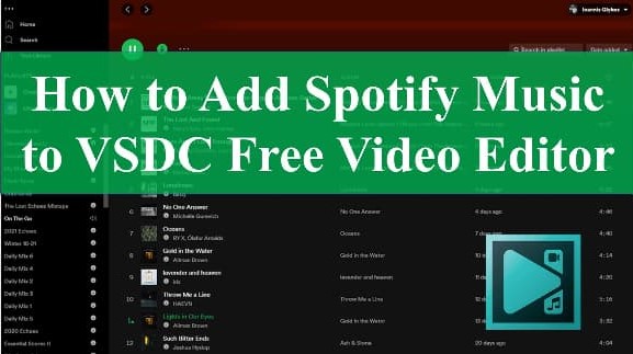 spotify to vsdc free video editor