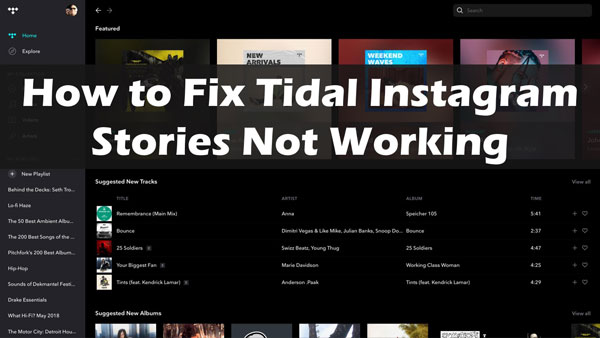 tidal instagram stories