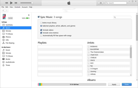 get apple music on ipod shuffle with itunes