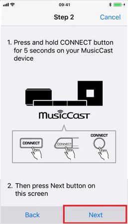 connect tidal to yamaha musiccast speaker