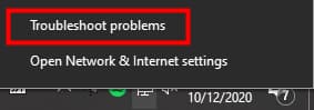 check internet connection
