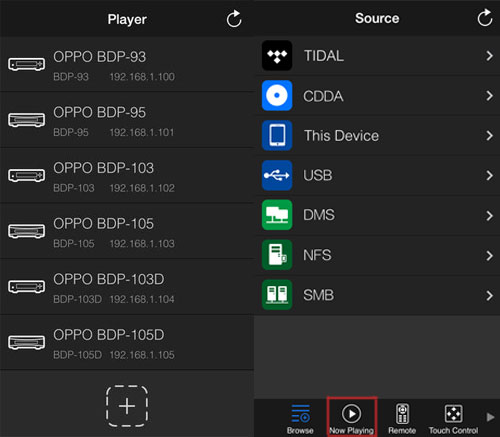 connect and get oppo tidal start to play