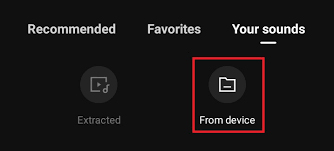 select from device to add spotify music