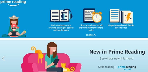 amazon prime to download audible audiobooks