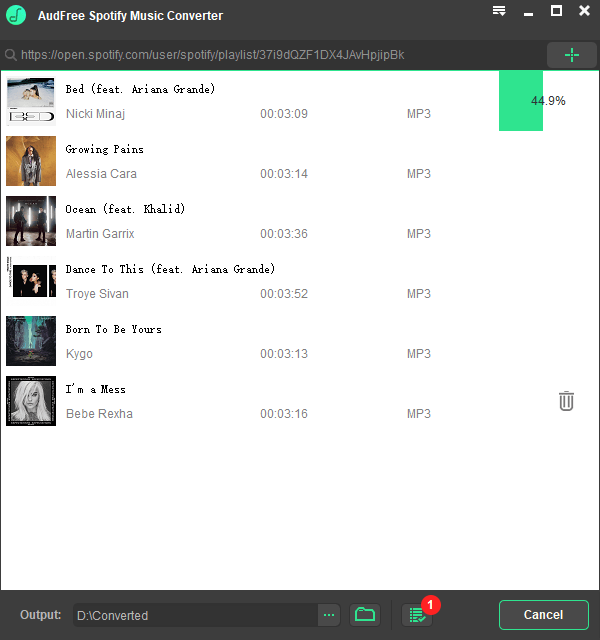 audfree spotify playlist downloader