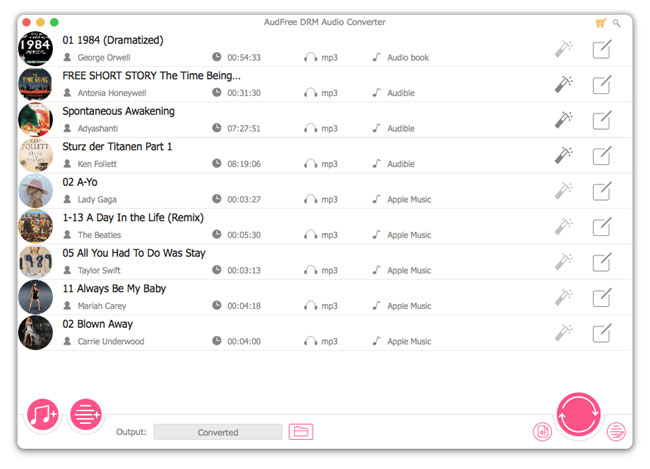 import audible books to audfree