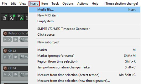 how to import music files from spotify to reaper