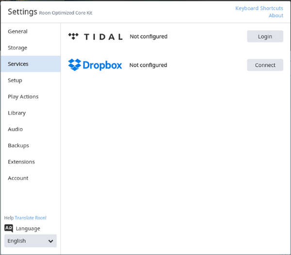 link tidal to roon