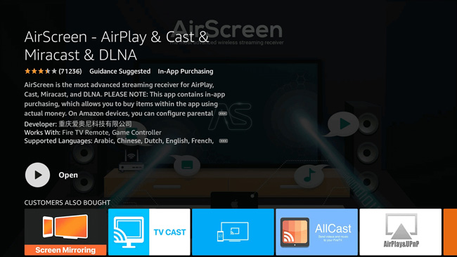 fire tv airscreen