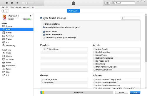 transfer music from spotify to mp3 player via itunes