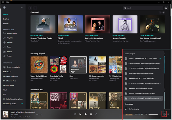 tidal connect desktop