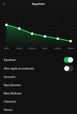 improve spotify quality by spotify equalizer