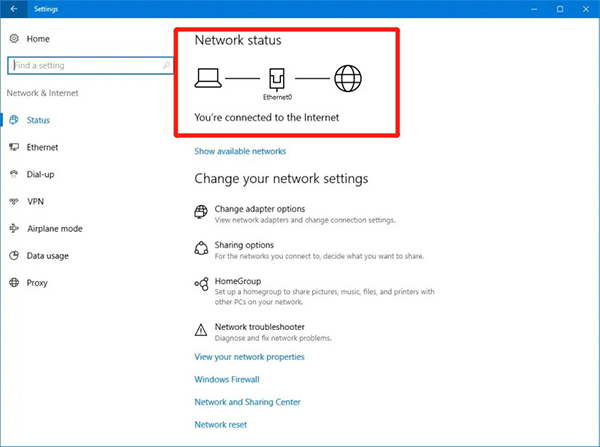 check your network