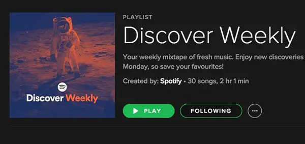 find new music on spotify from discovery weekly