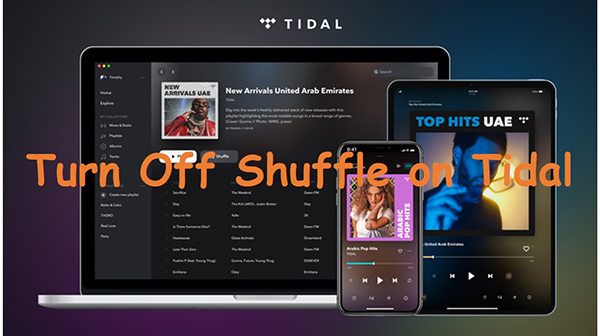 how to turn off shuffle on tidal
