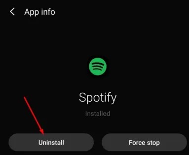 uninstall spotify