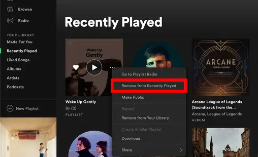 How to Check and Clear Spotify Listening History