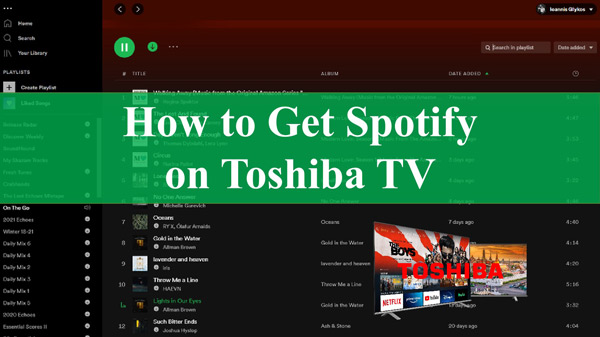how to get spotify on toshiba smart tv