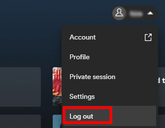 log out to solve songs on spotify not playing