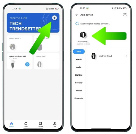 connect realme watch to phone by bluetooth
