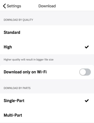 fix audible apple watch not syncing by download settings