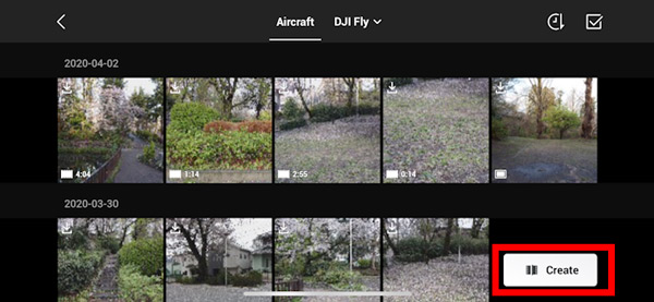 create a project on dji fly