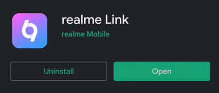 install the realme link app on phone