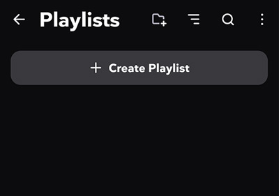 how to create a playlist on tidal android