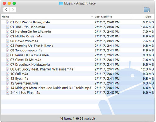 move spotify to amazfit for offline playback mac