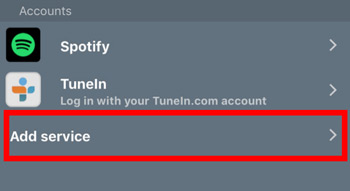 how to add spotify to nuvo via app
