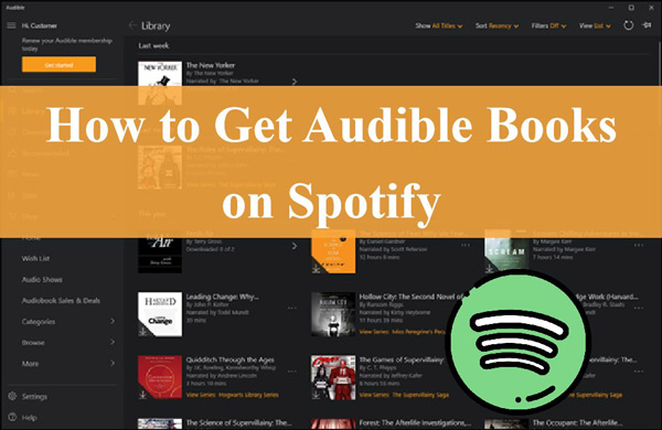 audible books on spotify