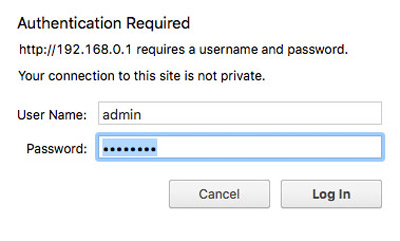 log into your router