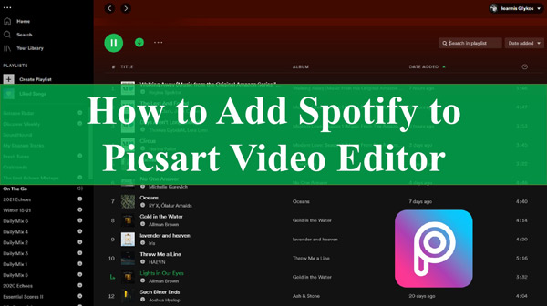 picsart spotify