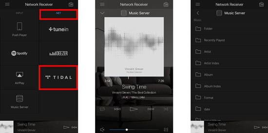 get onkyo tidal connect by onkyo controller app
